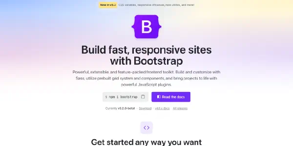 featured image Bootstrap 5.2.0 beta